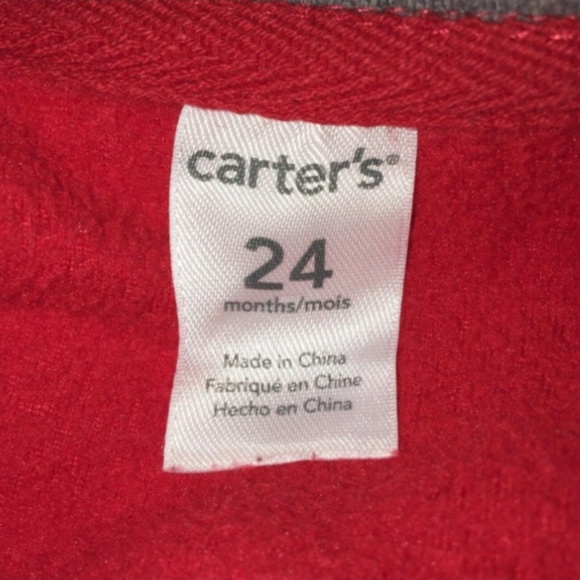 Carter's‎ Boys 24 months red zip front jacket - Picture 3 of 4